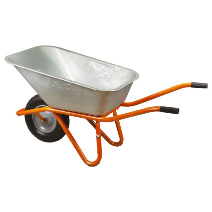 Тачка строительная одноколесная 90л 200кг колесо 15&amp;quot; FLORA (5056464) - 3