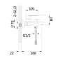 Смеситель для ванны Latwa 006 (с душевым гарнитуром) (k35) LDLAT006BLA45419 Black Lidz - 2