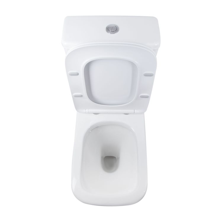 Унітаз підлоговий Qtap Stenava Rimless безобідковий з сидінням Soft-close WHITE QT27228303W - 6
