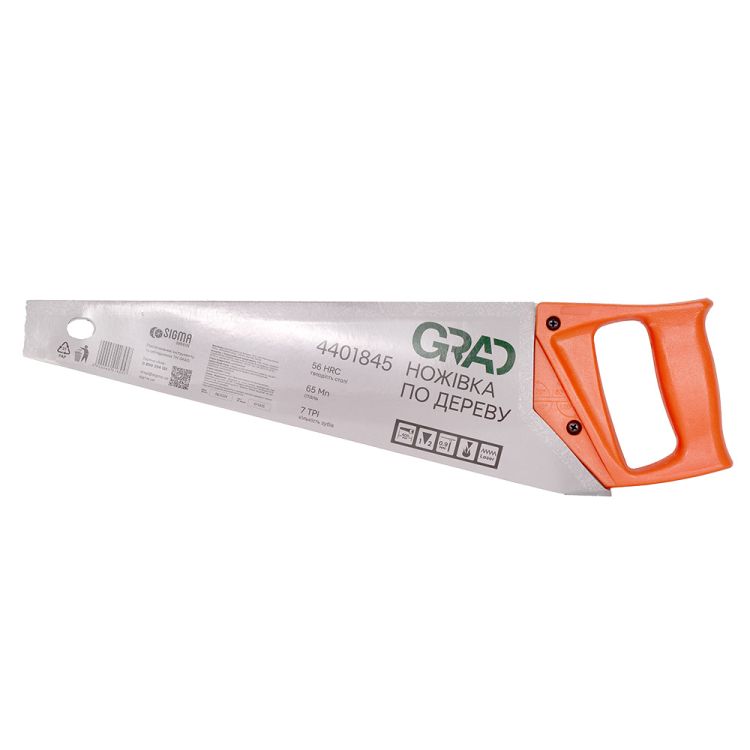 Ножівка по дереву 400мм 7TPI Grad (4401845) - 7