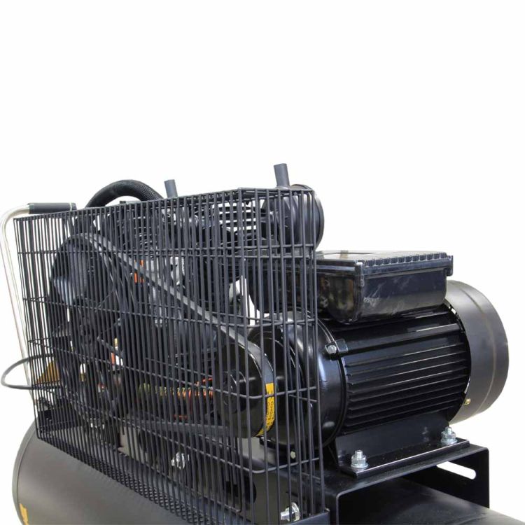 Компресор двоциліндровий ремінною 2.5 кВт 396л/хв 10бар 100л (2 крана) Sigma (7044151) - 7