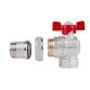 Кран кульовий Icma FAR. ROSSA 3/4&amp;quot; кутовий №361 - 4