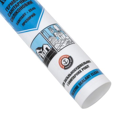 Герметик силиконовый санитарный прозрачный 280мл (310г) ОАЭ ASMACO (2732201) - 3