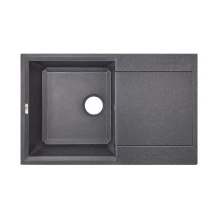 Кухонная мойка Lidz 790x495/230 BLA-03 (LIDZBLA03790495230) - 1