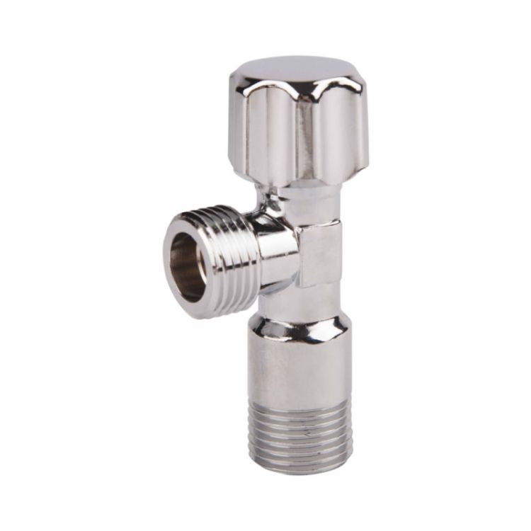 Кран угловой 1/2*1/2 с вентиль.буксой Forte 344 - 1