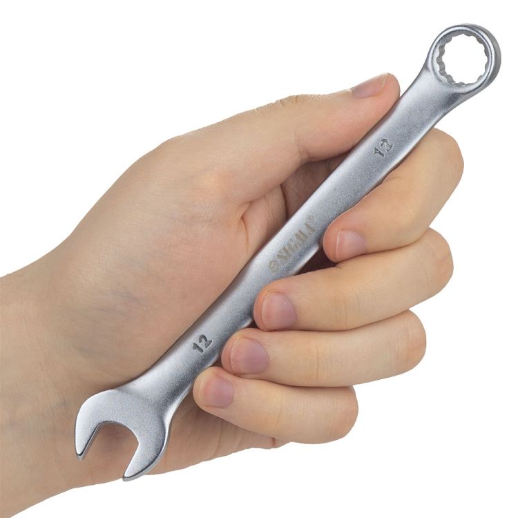 Ключ рожково-накидной 12мм CrV satine Sigma (6021121) - 7