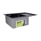 Мойка для кухни с крылом интегрированная правая Lidz Handmade H6350BR (LDH6350BRPVD45590) Brushed Black PVD 3,0/1,0 мм - 5