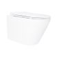 Унитаз подвесной Qtap Swan безобедочный с сиденьем Soft-close QT16335180W - 1