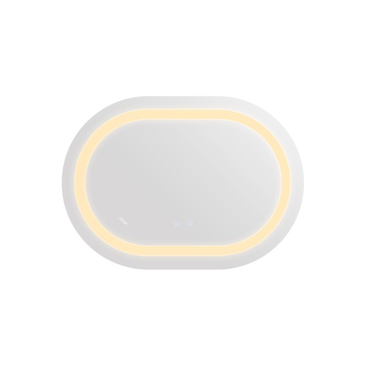 Зеркало Qtap Gemini 500х700 с LED-подсветкой Touch, с антизапотеванием, с димером, рег. темп. цвета - 5