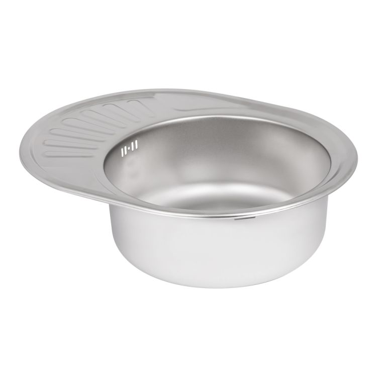 Кухонна мийка Brinex 5745 0,8 мм Satin (BRIN5745SAT08) - 4