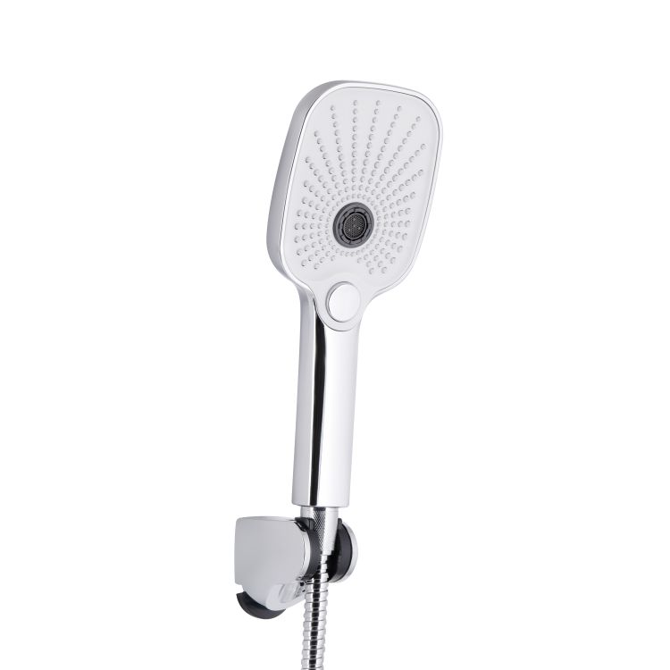 Змішувач для ванни Gemini (з душовим гарнітуром) QTGEM259CRW45683 Chrome/White Qtap - 4