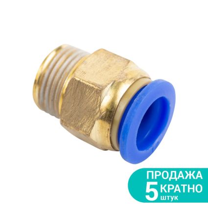 Штуцер цанговий (прямий) Ø12*12мм МТ 1/4&amp;quot; Sigma (7026971) - 1