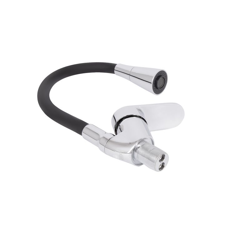 Змішувач для кухні Tani 008F3 з гнучким виливом (k40) LDTAN008F3BCR39484 Black / Chrome Lidz - 6