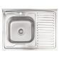 Кухонна мийка Lidz 6080-L Decor 0,8 мм (LIDZ6080LDEC08) - 1