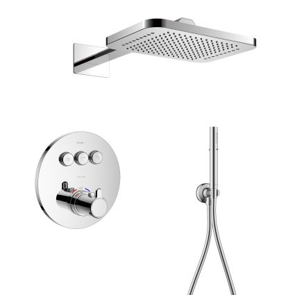 SMART CLICK система душевая скрытого монтажа, термостат 2 функции, форма R (ZMK101901101(NO:1-2)+ZMK101901101(NO:2-2)+ZMK101901233+ZMK101901215), хром - 1