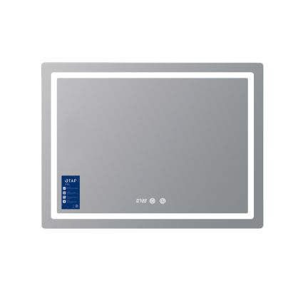Дзеркало Qtap Mideya (MI2) 1000х800 з годинником, з LED-підсвічуванням Touch, з антизапотіванням, димером, рег. яскравості QTMID100080049266 - 3