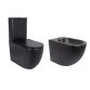 Акційний набір: Унітаз напольний Robin Ultra Quiet QT13226083AMB 660x360x855 Black + Біде напольне Robin QT13442141CMB 565x360x405 Black - 1