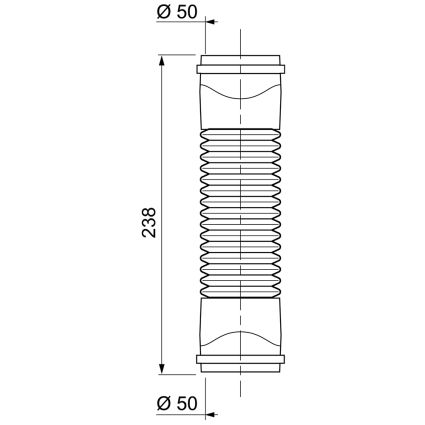 З'єднання гнучке Magiflex Ø50мм F-F 238мм WIRQUIN (9549350) - 5