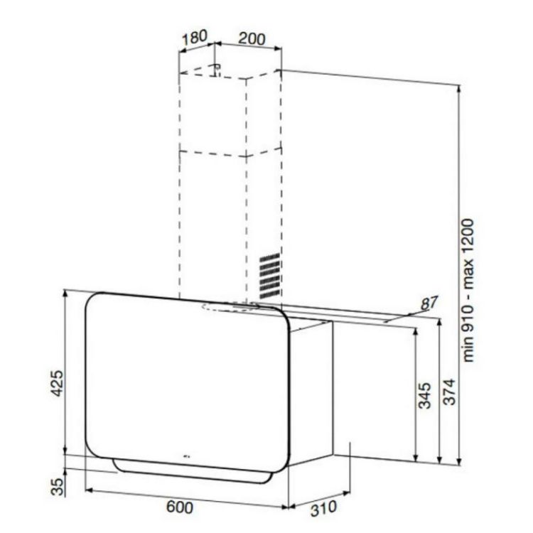Вытяжка Apell Cappe CVE600BE - 2