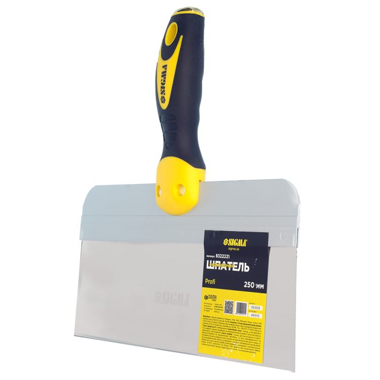 Шпатель нержавеющий Profi 250мм Sigma (8322221) - 6