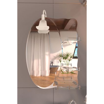 Дзеркало Lidz Sofi 480х675х100 настінне з 3-ма полицями асиметричне LD78SO4867 - 3
