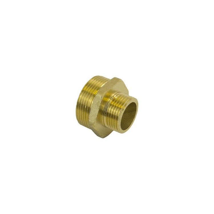 Ниппель LEXLINE 2x1 1/4&amp;quot; латунь - 1