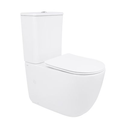 Унітаз підлоговий Qtap Aquarius Ultra Quiet 620×355×790 мм з сидінням Soft-close, White QTAQAW27W49262 - 1