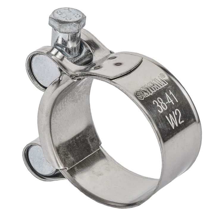Хомут силовой нержавеющий 20мм Ø38-41мм SIGMA (2508131) - 4