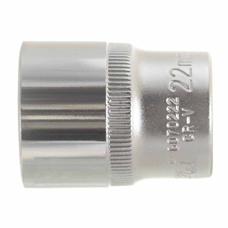 Насадка шестигранна коротка 1/2&amp;quot; 22мм CrV ULTRA (6070222) - 4
