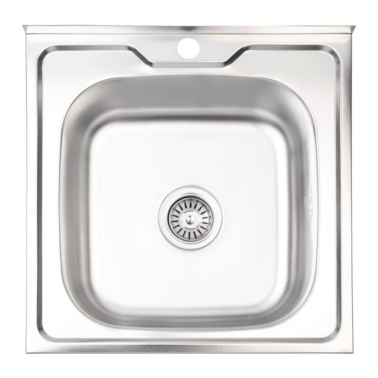 Кухонна мийка Brinex 5050 0,6 мм Satin (BRIN5050SAT06) - 1