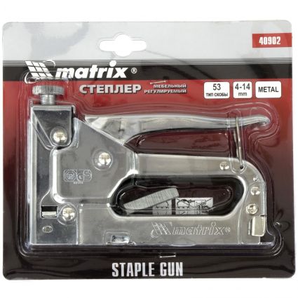 Степлер меблевий регульований, тип скоби 53, 4-14 мм MTX MASTER 406029 - 2