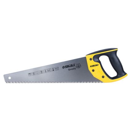 Ножівка по дереву 400мм 3TPI Grizzly Sigma (4400811) - 1