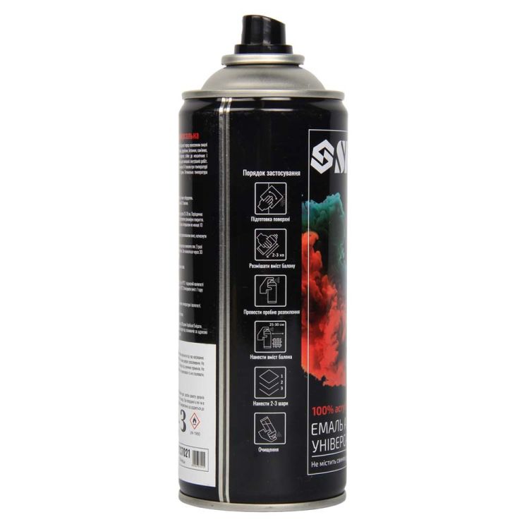 Емаль аерозольна акрилова 400мл RAL 1021 канарково-жовтий глянець SIGMA (2737021) - 3