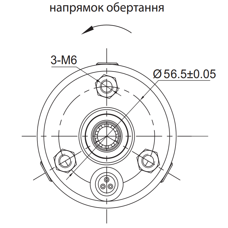 Насос відцентровий 0.92 кВт H 117(88)м Q 45(30)л/хв Ø80мм mid DONGYIN (778104) - 3