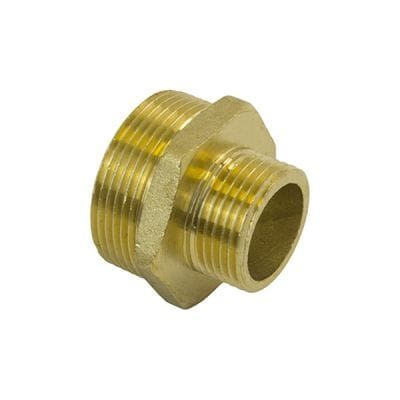 Ниппель LEXLINE 2x1 1/4&amp;quot; латунь - 1