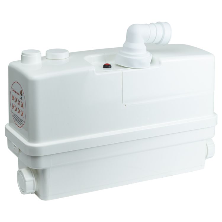 Каналізаційна станція 0.6 кВт Hmax 8.5 м Qmax 110л/хв 3 входи + фронтальний вхід 90мм LEO 3.0 (776914) - 2