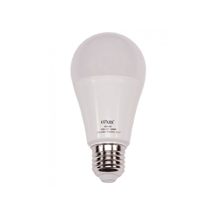 Лампа LED 15W E27 4000K LUXEL 065-NE ЛОН А-60 - 1