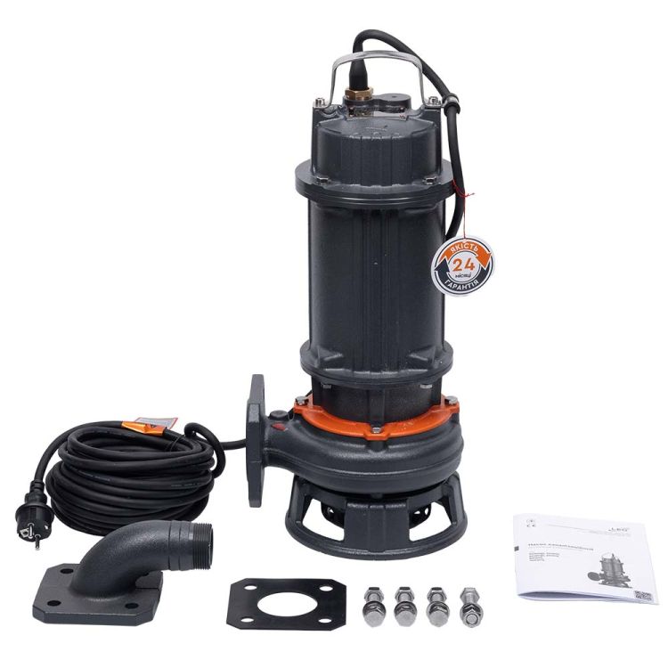 Насос канализационный 1.5кВт Hmax 22м Qmax 550л/мин LEO 3.0 50WQD8-20-1.5F (773813) - 5