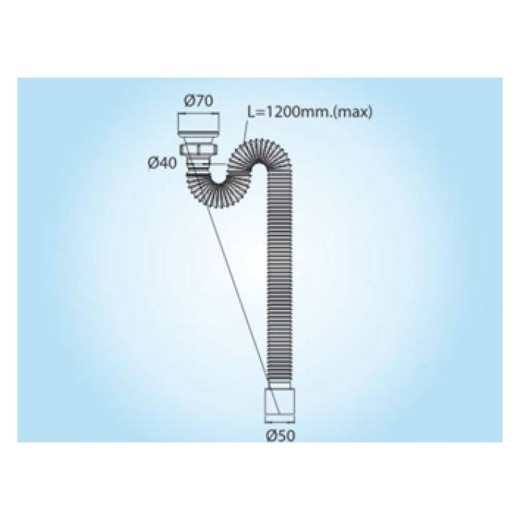Гофросифон Г0106 д/умив 2309 SoloPlast - 2