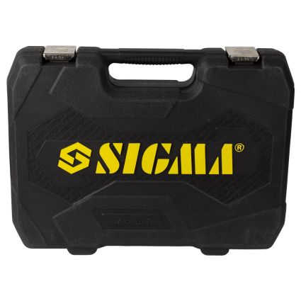 Набір насадок торцевих і біт 1/4&amp;quot;, 1/2&amp;quot; 72шт CrV mid Sigma (6003741) - 5