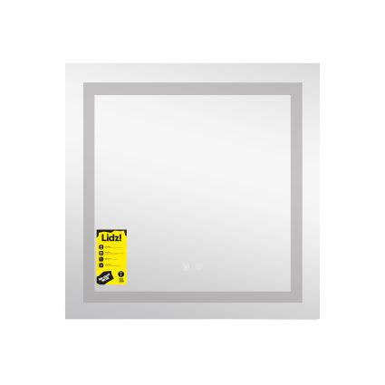Дзеркало Lidz Kubis (KU1) 700х700 з LED-підсвічуванням Touch, з антизапотіванням, з димером, рег. яскравості LDKU70070049287 - 3