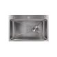 Мийка для кухні інтегрована Lidz Handmade H6845 Brushed Steel 3,0/1,0 мм LDH6845BRU49455 - 3