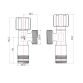 Кран кутовий Thermo Alliance Forte 1/2&amp;quot;З×3/4&amp;quot;З, хром TAF341W1520 - 2