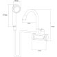 Кран-водонагрівач проточний JZ 3.0 кВт 0,4-5бар для ванни гусак вухо настінний AQUATICA (JZ-7C141W) - 3