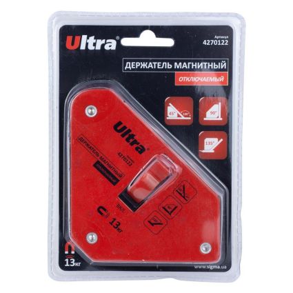 Тримач магнітний відключається 13кг 100×95×110мм (45,90,135°) ULTRA (4270122) - 4