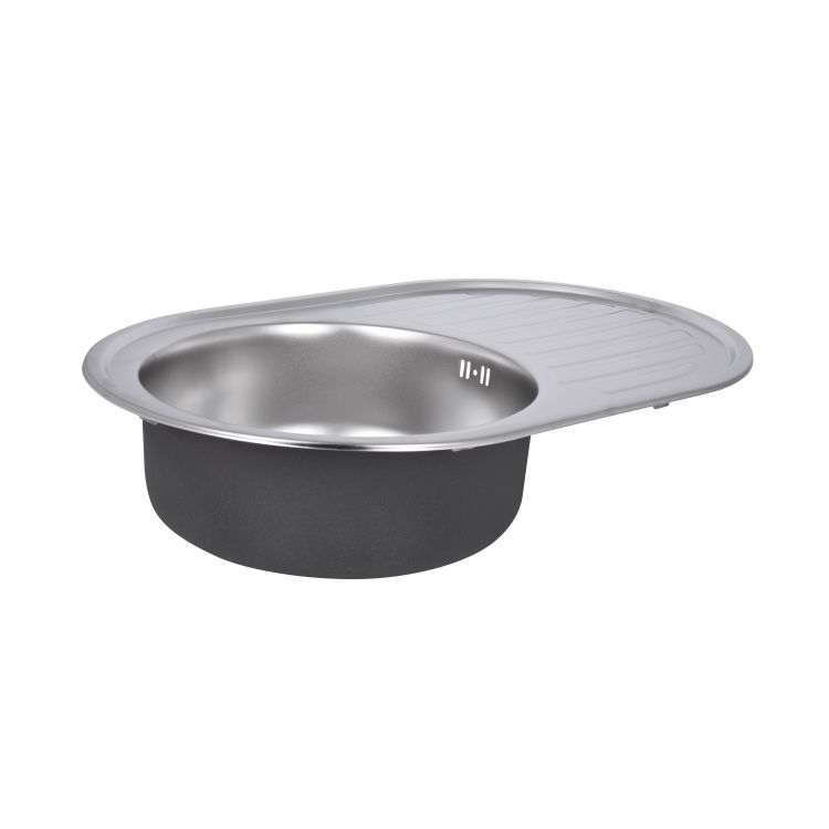 Мийка з нержавіючої сталі Satin LIDZ7750SAT - 4