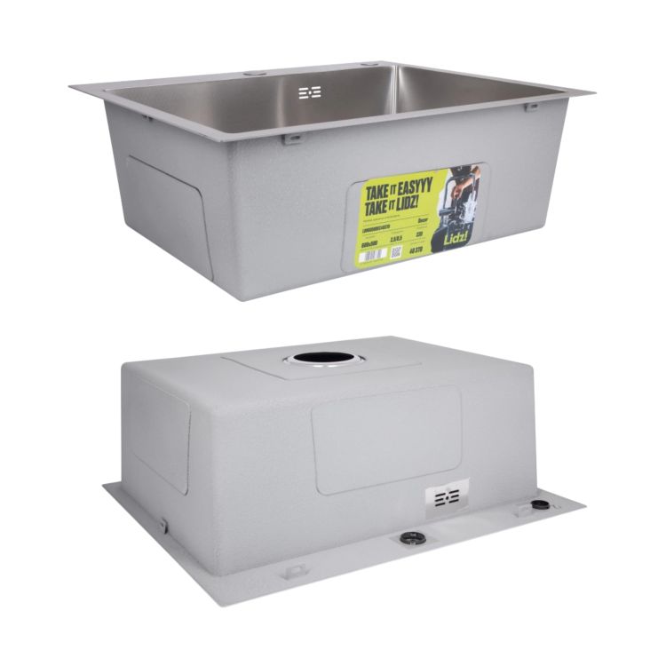 Акційний набір Lidz: мийка H6050H інтегрована Decor Honeycomb 2,5/0,5 мм LDH6050DEC48370 + Змішувач Aria для кухні з гнучким виливом (k35) Grey - 4