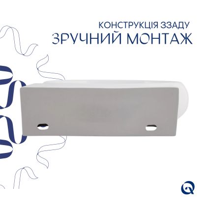 Раковина Qtap Leo 420x280x150 White QT11111008RW - 5
