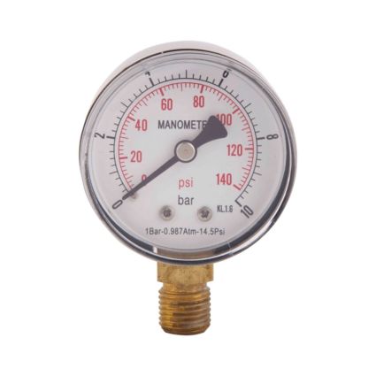Манометр SD Plus 50мм 1/4&amp;quot;, нижнее подключение 10 бар SD17010B - 1