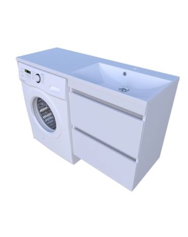 Тумба 1250x460x890 Jamaica R+ ум. Amelia R 1245 (поличка зліва) Fancy Marble - 1